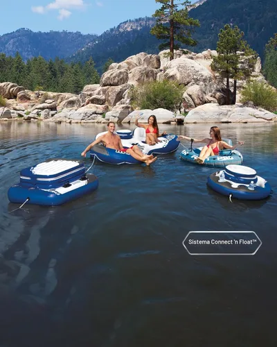 Miniatura 6 de INTEX 56843EP River Run 1 Pro Sillón Flotante Inflable: Soporte para GoPro/Teléfono – Portavasos Incorporado y Compartimento de Almacenamiento