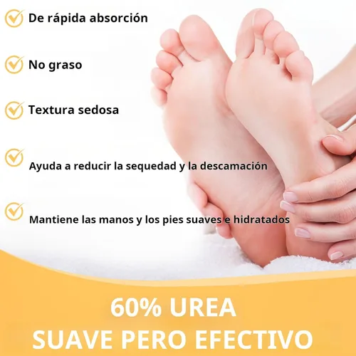 Miniatura 6 de Tender Crema hidratante para pies, parafina líquida y aceite de oliva para talones secos y agrietados, 1.41 onzas (naranja)