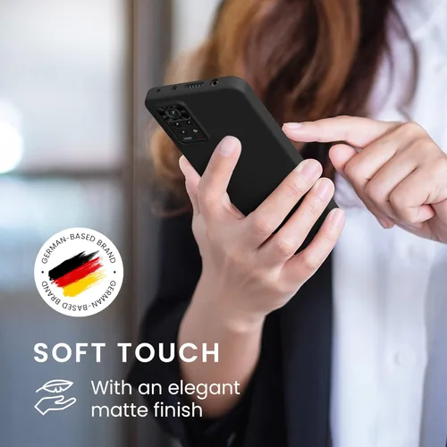 Miniatura 4 de kwmobile Funda compatible con Xiaomi Redmi Note 11 Pro / 11 Pro (5G) / 12 Pro (4G) - Funda protectora de silicona TPU suave y delgada, color negro