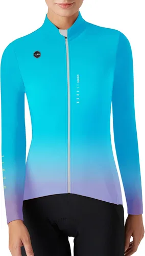 Miniatura 2 de Chaqueta térmica de invierno para mujer, a prueba de viento, para clima frío, pantalones de bicicleta, conjunto de ropa softshell cortavientos