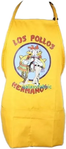 Miniatura 3 de LOS Pollos Hermanos Delantal Cocinar Meth Disfraz Polilla Heisenberg Breaking Bad, Amarillo