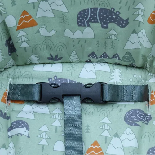 Miniatura 5 de ZARPMA Fundas de asiento de algodón para silla alta IKEA Antilop, superficie de algodón y acolchado, diseño de bosque plegable para silla de bebé