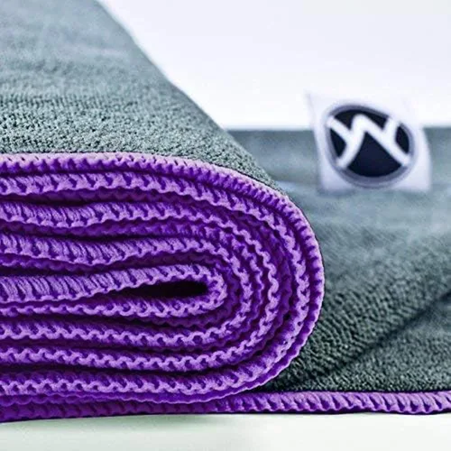 Miniatura 2 de Toalla de yoga de microfibra antideslizante para esterilla de yoga, toalla de yoga caliente para sudor y agarre, 24 x 72 pulgadas