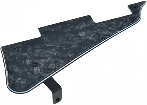 Miniatura 31 de KAISH Golpeador de guitarra Abalone Pearl LP con soporte de acero inoxidable negro y tornillos de montaje de acero para USA Les Paul