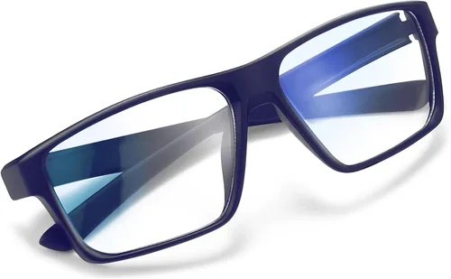 Miniatura 16 de Titan - Lentes de juego anti luz azul para hombre, protección UV400, bloqueo de luz azul para computadora, fatiga ocular Negro