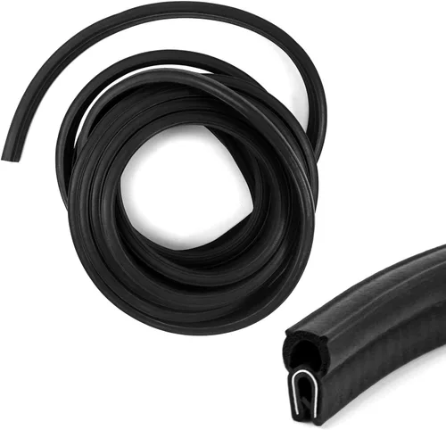 Miniatura 5 de QWORK Sello de goma EPDM de 20 pies con bombilla superior, se adapta al borde de 1/16 a 1/8 pulgadas