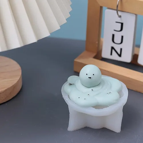 Miniatura 6 de LIANXUE Molde de silicona para derretir nieve de Navidad 3D Vela Aromaterapias Jabón Hacer Molde Chocolate Candy Decoración Herramienta de Silicona