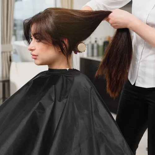 Miniatura 6 de Foaincore Paquete de 20 capas profesionales de corte de pelo de nailon para peluquería con cierre a presión