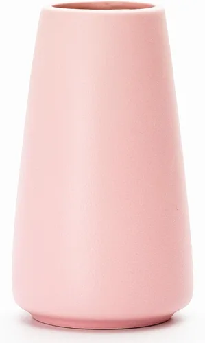 Miniatura 31 de Jarrón de cerámica beige – Florero neutro de 8 pulgadas para decoración del hogar, jarrón bohemio blanco roto, jarrones crema para flores, jarrones