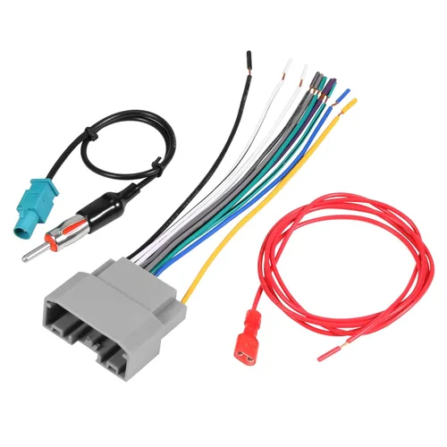BASIKER Arnés de cableado de repuesto para radio de automóvil, apto para algunos vehículos Dodge Jeep Chrysler Adaptador de antena estéreo de