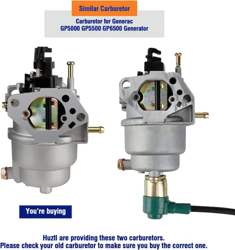 Miniatura 5 de HUZTL Carburador para Generac GP5000 GP5500 GP6500 0J58620157 5KW 5.5KW 6.5KW 389cc Generador 0G8442A111 Carburador con Kit de Ajuste de Filtro