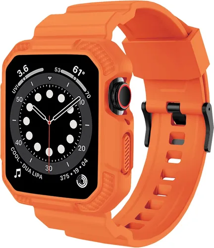 Miniatura 10 de Orobay compatible con Apple Watch Band de 41 mm, 40 mm, 38 mm, correa resistente a los golpes para iWatch SE Series 7 6 5 4 3 2 1 41 mm, 40 mm, 38