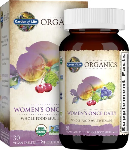 Miniatura 2 de Garden of Life Una vez al día multi 30 tabletas orgánicas para mujeres y probióticos formulados por Dr. para mujeres 50 mil millones de UFC 30