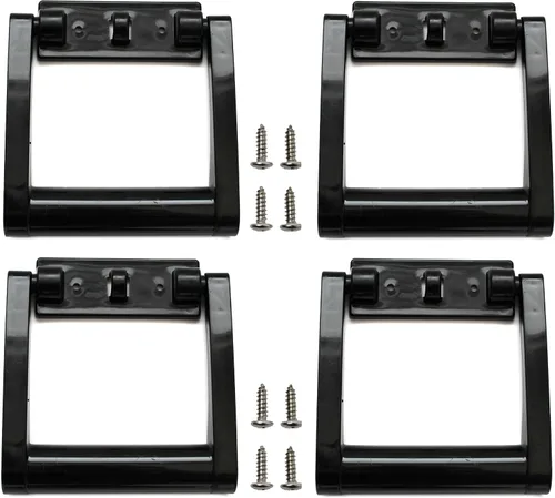 Miniatura 8 de JSP Manufacturing Mangos de repuesto para nevera de plástico negro # 21023 compatibles con Igloo para enfriadores de 25-72 cuartos de galón (1)