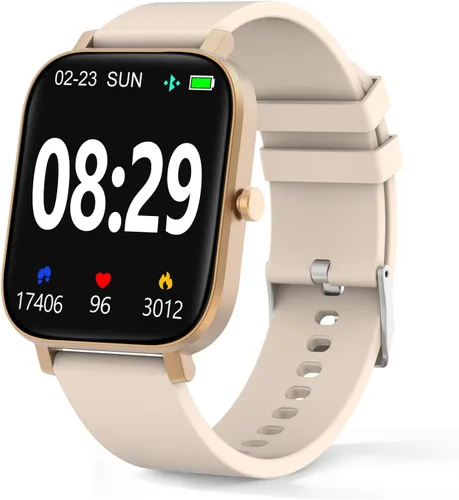 Miniatura 11 de Choiknbo Reloj inteligente con rastreador de fitness para teléfonos Android/iOS, pantalla táctil completa de 1.69 pulgadas con monitor de frecuencia