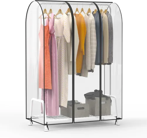 Miniatura 12 de Zilink Funda para Perchero de Ropa de 43 Pulgadas a Prueba de Polvo Transpirable Funda para Perchero de Ropa Bolsas para Ropa Grandes Protector