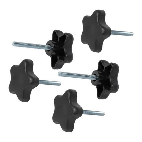 Miniatura 7 de POWERTEC 5 Pack 1/4"-20 4 Point Knobs