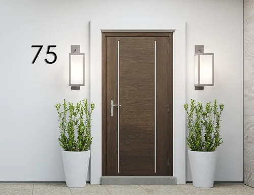 Miniatura 7 de Números de casa flotantes modernos de 12 pulgadas para exteriores Números de casa de metal grandes para exteriores Números de dirección de casa