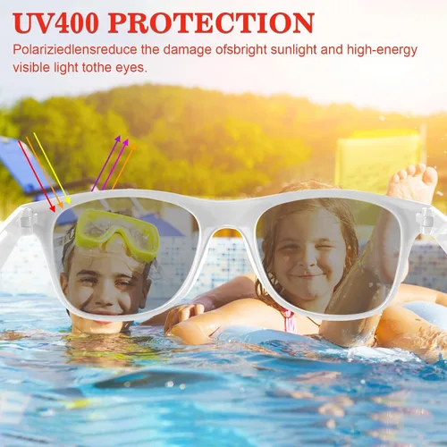 Miniatura 36 de TUPARKA Paquete de 20 lentes de sol para niños a granel para fiestas de verano en la piscina, fiestas de cumpleaños, bolsas de golosinas, color verde