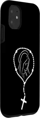 Miniatura 3 de iPhone 11 Rosario Virgen María Dios Jesús Fe religioso católico estuche de regalo