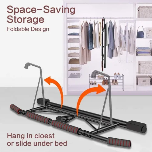Miniatura 5 de AmazeFan Barra de Dominadas para Puerta con Agarre Ergonómico - Marco de Dominadas de Fitness para Ejercicio de Gimnasio en Casa - Agarre