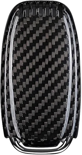 Miniatura 3 de Funda para llavero de fibra de carbono genuina para Audi A4 A4L A5 A6 A6L A7 A8 Q5 Q8 R8 RS4 RS5 RS6 RS7 S4 S5 S6 S7 S8 SQ5 Smart Car Remote Key Fob