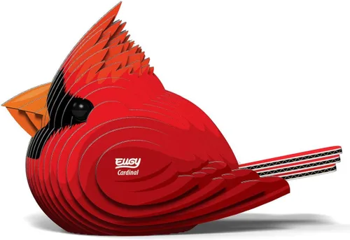 Miniatura 3 de EUGY 068 Cardinal - Rompecabezas de papel 3D ecológico [nuevo sello]