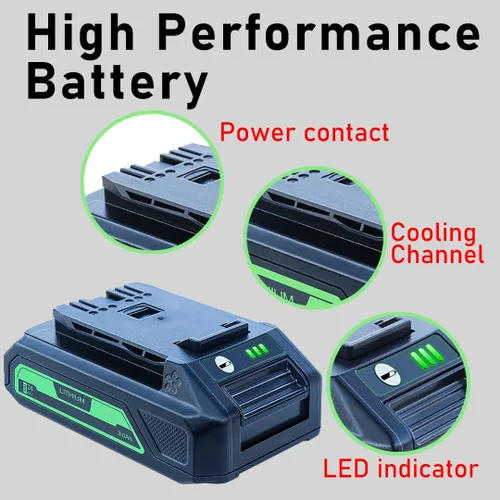 Miniatura 5 de DTK 2 paquetes de repuesto de 3.0Ah para batería de 24 V 29842 29852 BAG709 BAG710 para compatible con herramientas 20352 22232 2508302 2 2 2