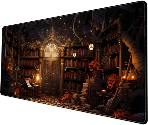 Miniatura 14 de Tapete de Escritorio Verde XL Gato Lindo Planta Genial Almohadilla de Escritorio Tapete de Teclado Kawaii Gato Negro Flor Mousepad Tapete de B-cat