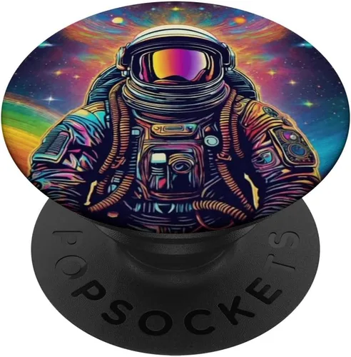 Miniatura 6 de Cosmic Dreamer Astronauta Space Psychedelic Trippy Print PopSockets MagSafe PopGrip para iPhone