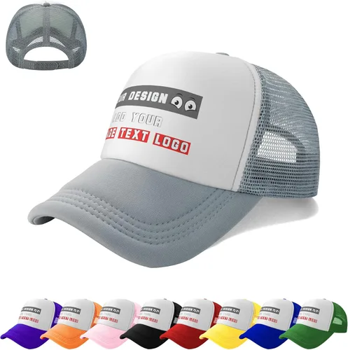 Miniatura 11 de Sombrero personalizado al por mayor a granel Texto/logotipo personalizado sombrero para hombres mujeres camionero sombrero