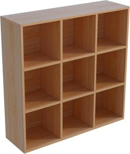 Miniatura 53 de OSCHF - Estantería de almacenamiento de 12 cubos, estantería de madera de 3 niveles con espacios abiertos para el hogar y la oficina, organizador