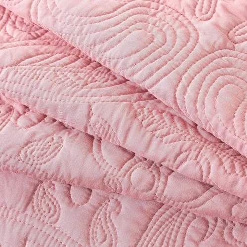 Miniatura 354 de HoneiLife - Juego de colcha de tamaño Queen, juego de ropa de cama de pana bordada de 3 piezas, colcha de lujo, ligera, cálida, para todas las Pana