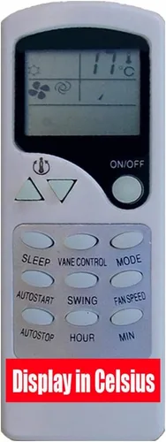 YING RAY Repuesto para control remoto de aire acondicionado Turbo para el modelo ZHF/LW-17-2 TAS-09VH TAS-12VH ZHF/LW-17-1 TAS-24VH ZCF/LW-17-1