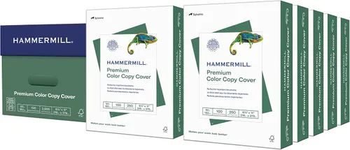 Miniatura 9 de Hammermill Cartulina, copia a color premium, 60 libras, 8.5 x 11-100 brillante, hecha en los Estados Unidos, 122549R, blanco, 1 paquete (250 hojas)