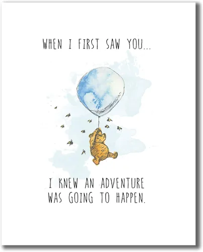 Miniatura 5 de Winnie the Pooh impresiones de arte – Conjunto de cuatro