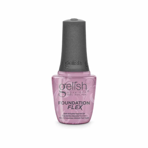 Gelish Foundation Flex – Capa base flexible para uñas, relleno de estrías y protección perfecta, kit de esmalte de uñas de gel de base de goma para