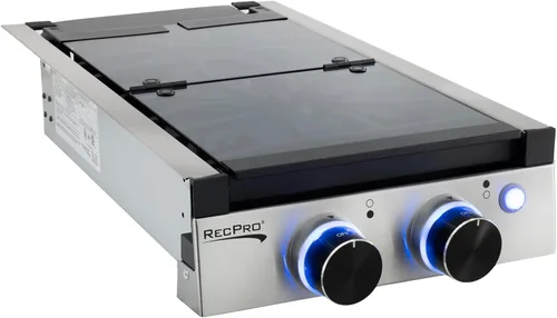 Miniatura 8 de RecPro - Estufa de gas integrada para RV 2 quemadores o 3 quemadores Estufa de cocina para RV Quemadores de 6,500 y 8,000 BTU Funda incluida
