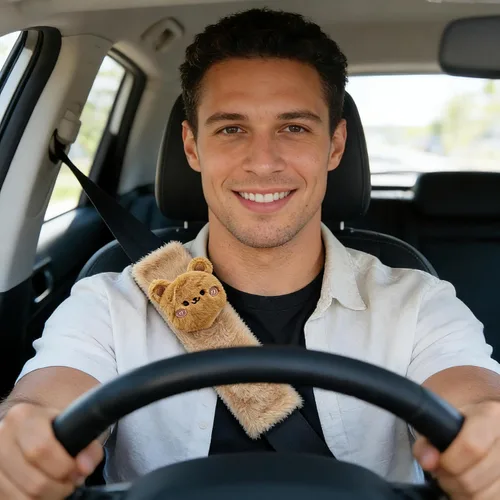 Miniatura 6 de Funda para el cuello del asiento de automóvil para bebé, Almohadilla de correa de bebé, Funda de correa de asiento de automóvil, Funda para cinturón