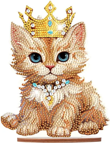 Miniatura 13 de Kits de adornos de escritorio de pintura de diamante para adultos, ángel mamá, sosteniendo bebé, arte de diamante por números, decoraciones