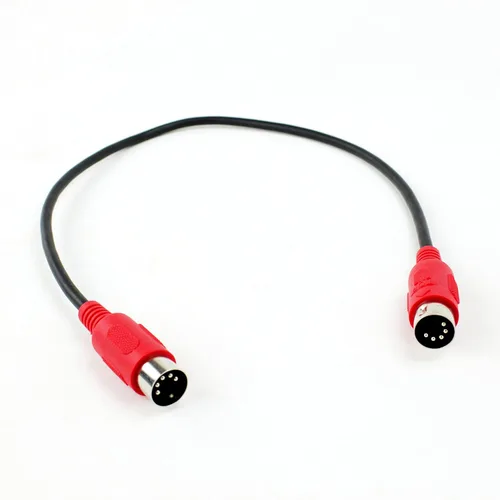 Miniatura 4 de Juego de cables de conexión MIDI de 2 a 5 pines DIN macho a macho de 18 pulgadas