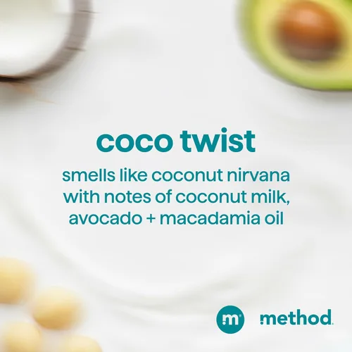 Miniatura 5 de Method Curl Defining Co-Wash, Coco Twist, leche de coco + aguacate + notas de macadamia, 13.5 onzas