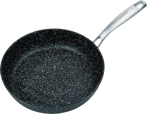 MasterPan Sartén de aluminio fundido ultra antiadherente, 9.5 pulgadas, serie Granite