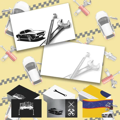 Miniatura 20 de Tarjetas de visita personalizadas de doble cara Papel mate profesional de 300 GSM para pequeñas empresas 3.5 x 2 pulgadas Hair Salon