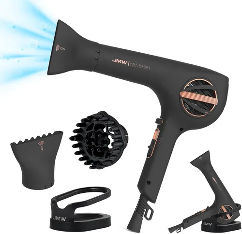 Miniatura 3 de Secador profesional para salón de pelo JMW Korea AIR Storm-1600W BLDC, de secado rápido, viento frío potente, ligero, silencioso y duradero Tormenta