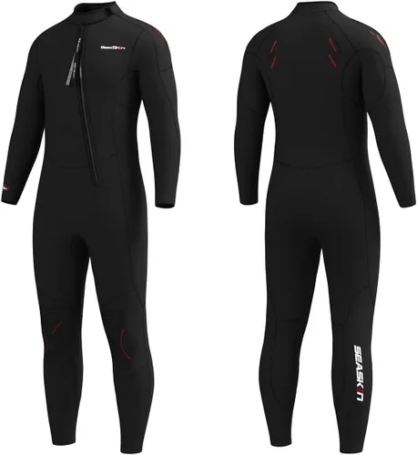 Miniatura 4 de Seaskin Traje de neopreno completo con cremallera frontal para hombre de 0.197 in