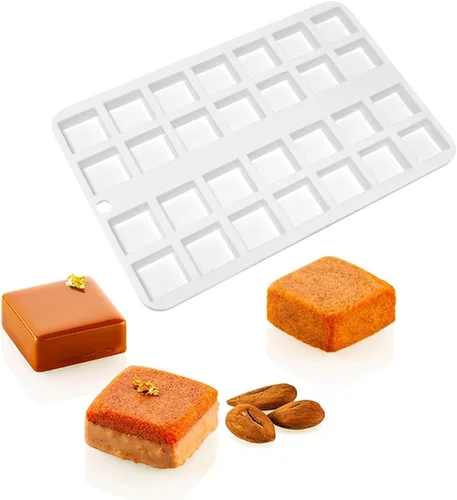 Miniatura 4 de Molde cuadrado para pasteles Molde de silicona para hornear galletas de chocolate Oreo herramientas para hornear (E_ cuadrado)
