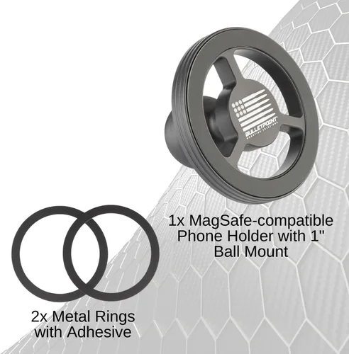 Miniatura 6 de Bulletpoint Mounting Solutions - Soporte magnético para teléfono celular compatible con teléfonos inteligentes MagSafe iPhone, accesorio de montaje