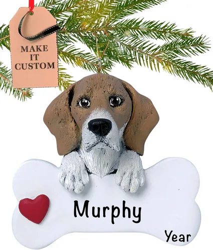 Miniatura 31 de Adorno personalizado de hueso de perro Doberman Pinscher 2025 Personalización gratuita las 24 horas Adornos de Navidad de la primera Navidad