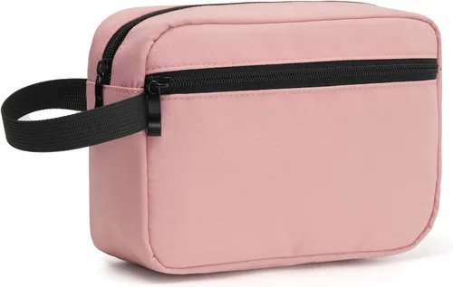 Miniatura 11 de Neceser colgante de viaje con asa de transporte, pequeño organizador de cosméticos resistente al agua para hombres y mujeres, kit de maquillaje